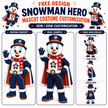 Custom Snowman Hero Mascot Costume