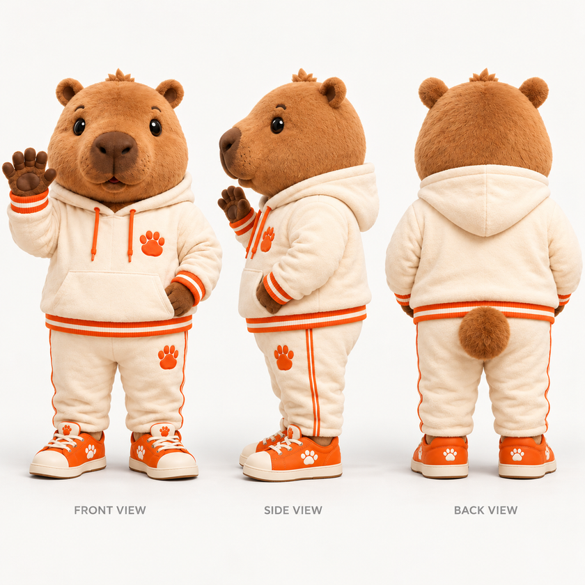 Custom Capybara Mascot Costume