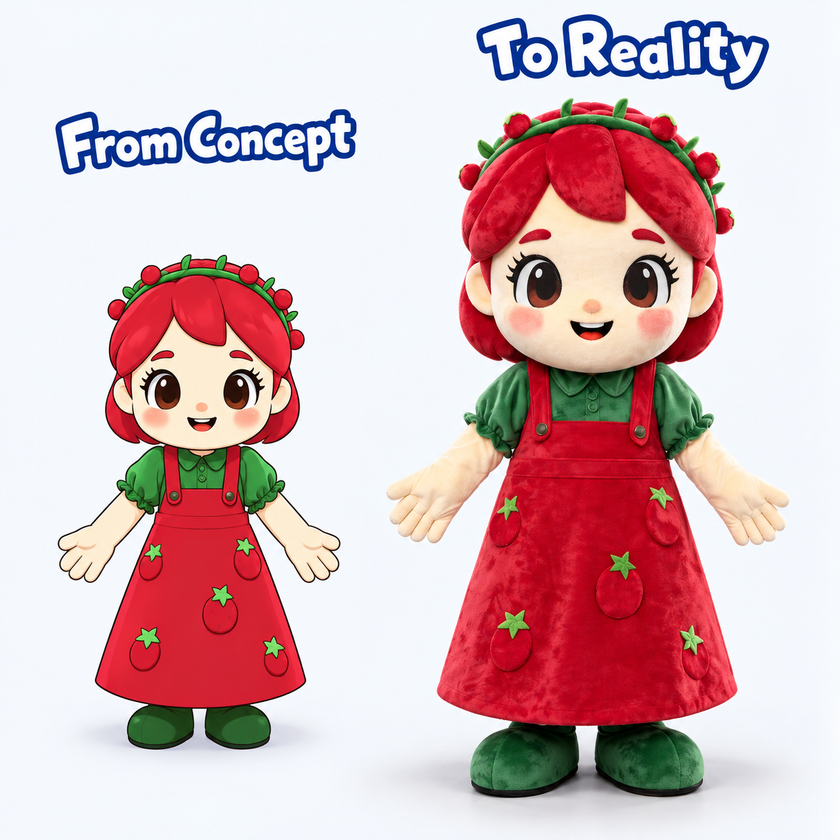 Sweet Berry Girl Mascot Costume