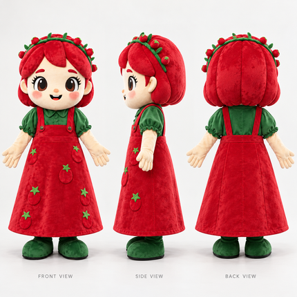 Sweet Berry Girl Mascot Costume