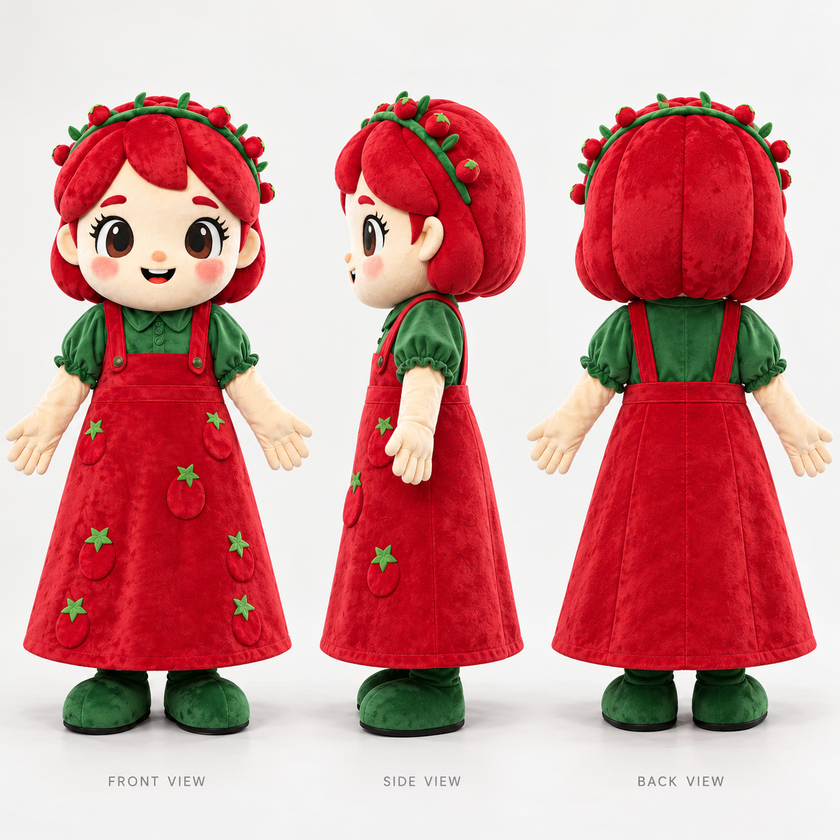 Sweet Berry Girl Mascot Costume