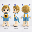 Mystic Horned Boy Mascot Costume