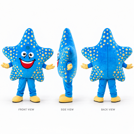 Smiley Starfish Mascot Costume