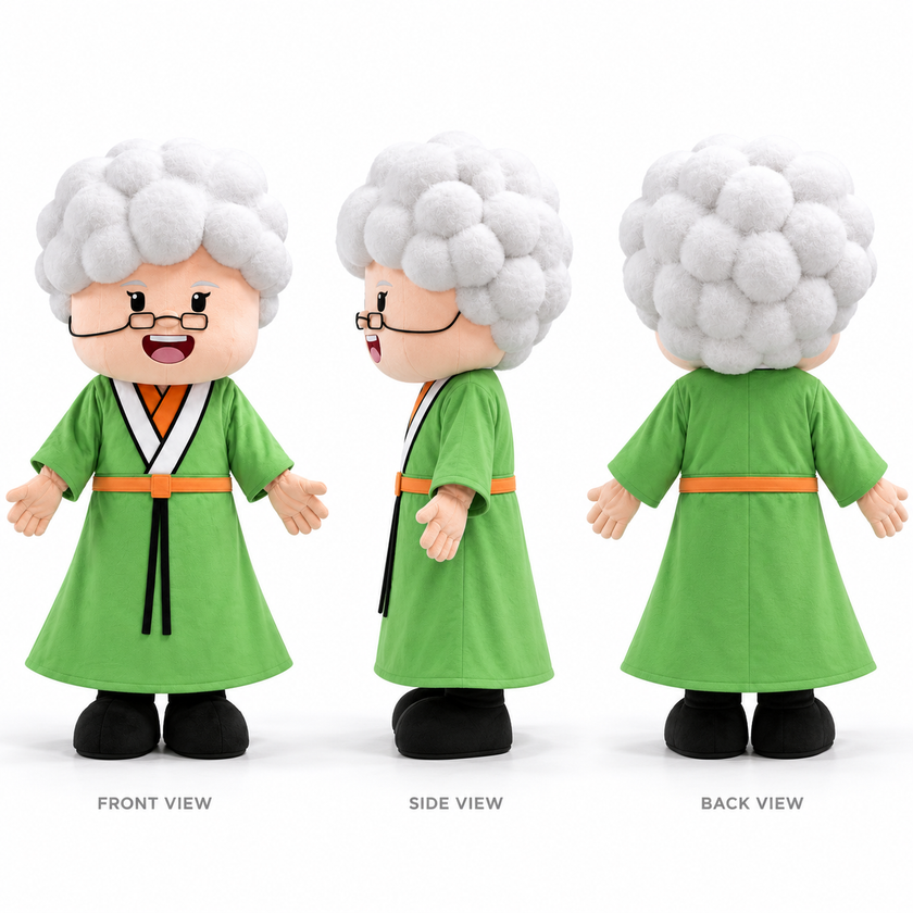 Charming Grandma Mascot Costume