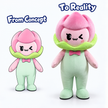Blossom Buddy Mascot Costume