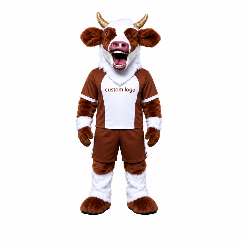 🐄 Cow Mascot Costume – Ready Stock, Custom Logo & Simple Accessories Available