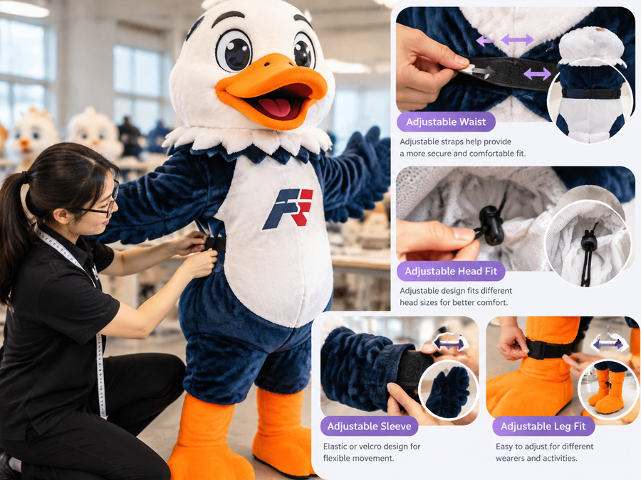Mascot costume feature