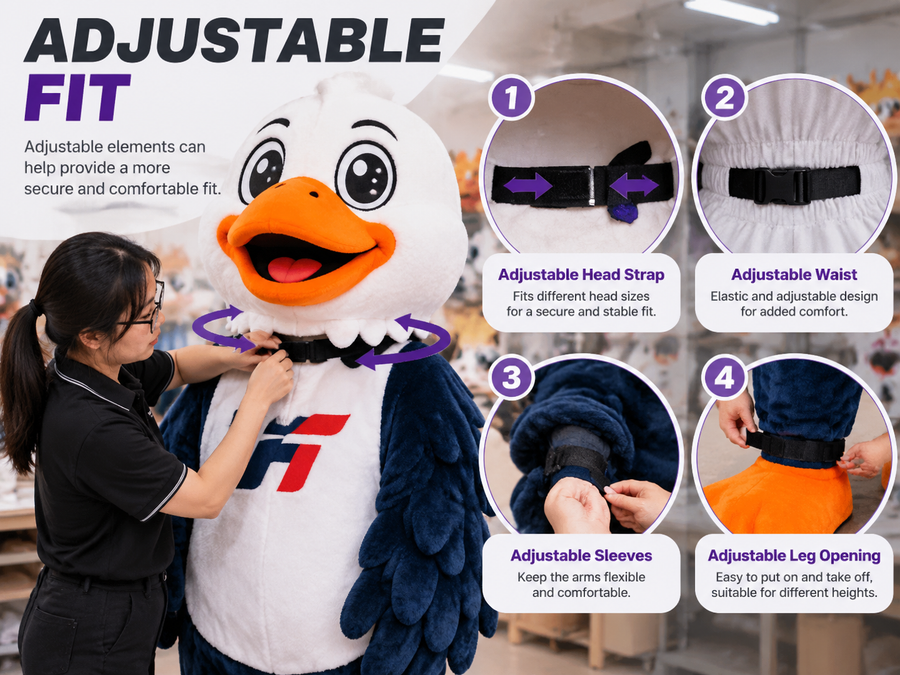Mascot costume feature
