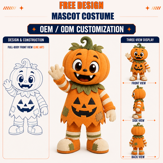 Halloween Pumpkin Mascot Costume