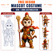 Epic Monkey King Mascot Costume