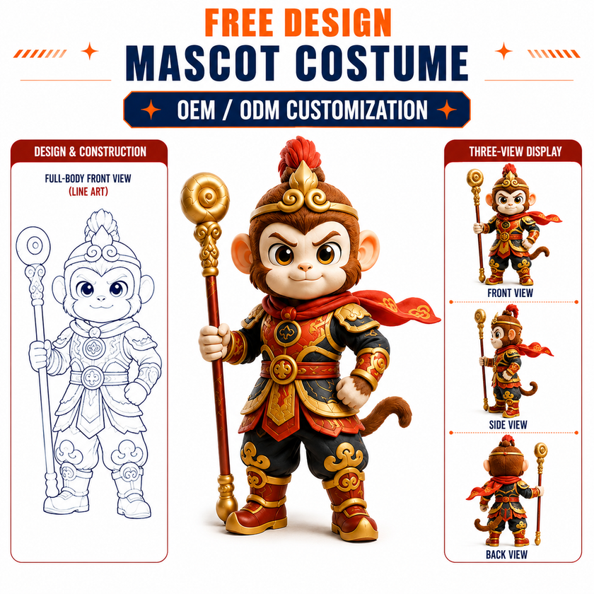 Epic Monkey King Mascot Costume