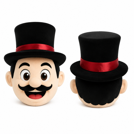 Dapper Gentleman Mascot Head