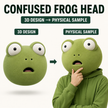 Custom Green Frog Mascot Head