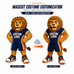 Custom Varsity Lion Mascot Costume