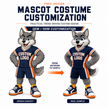Custom Wolf Team Mascot Costume