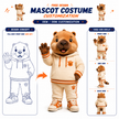 Custom Sporty Otter Mascot Costume