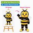 Custom Bee Mascot Costume – Made to Buzz