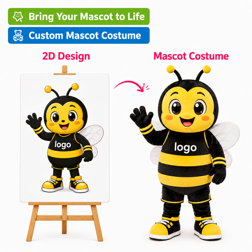Custom Bee Mascot Costume – Made to Buzz