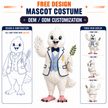 Custom Peace Dove Mascot Costume