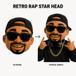 Custom Hip-Hop Star Mascot Head