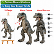 Custom Animatronic Dinosaur Mascot Costume