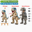 Custom Animatronic Dinosaur Mascot Costume