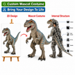 Custom Animatronic Dinosaur Mascot Costume
