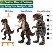 Custom Animatronic Dinosaur Mascot Costume