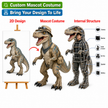 Custom Animatronic Dinosaur Mascot Costume