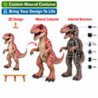 Custom Animatronic Dinosaur Mascot Costume